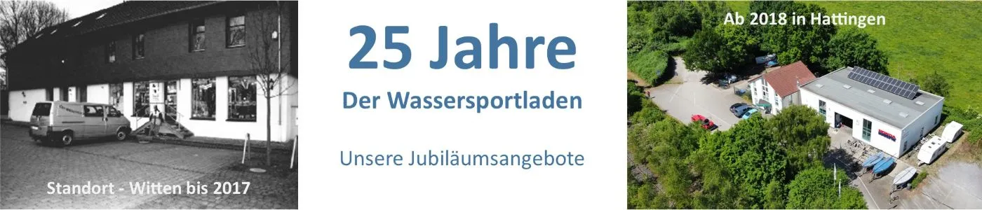 Jubiläumsangebote im Wassersportladen - 25 Jahre "Der-Wassersportladen"