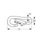 Preview: Standardkarabiner ohne Kausch