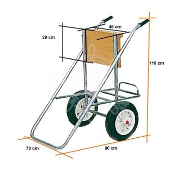 Preview: Motorwagen für Außenborder mit großen Reifen