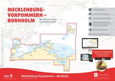 DK Seekarten Satz 2 Vorpommern Bornholm