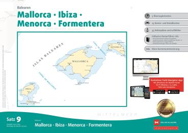 Seekarten Satz 9 - Balearen (Ausgabe 2022/2023)
