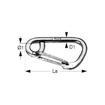 Preview: Wichard selbstsichernder Karabiner aus Edelstahl
