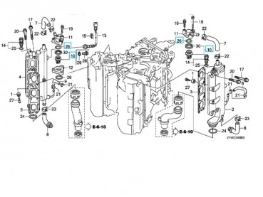 Honda Thermostat Außenborder Honda BF175 / BF 200 / BF225 / BF250 / 175 - 250 PS