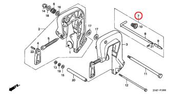 Preview: Honda Trimm Stange BF6 BF8 BF15 50340-ZV4-000