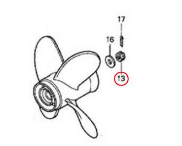 Preview: Honda Kronmutter Außenborder ab 75 PS
