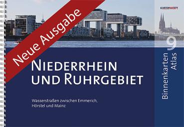 Kartenwerft Binnen Atlas 9 Ruhrgebiet Niederrhein