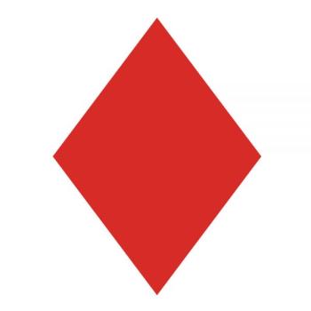 Windesign / Optiparts EX1421 – Segelzeichen Roter Diamant 24 cm