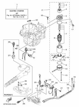 Yamaha E-Starter-Kit F8 F9.9 - 6DR-W8180-03-00