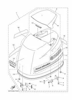Yamaha Motorhabe F80B 6D7-42610-21