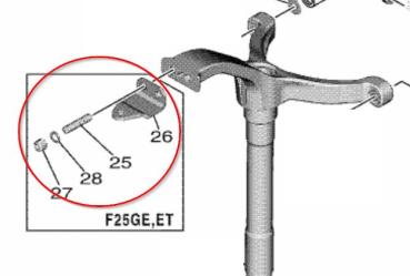 Yamaha Steuerplatte Kit F20G F25G Außenborder 6FM-48501-02