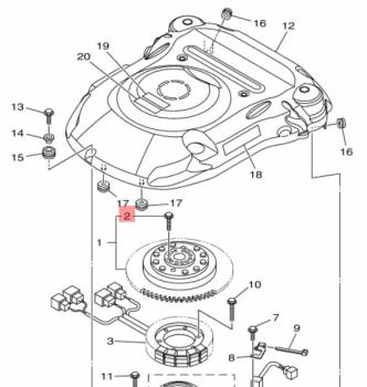 Preview: Yamaha Steuerriemen - Zahnriemen-Set F225-F250-F300 Außenborder 6DB-W4624-00