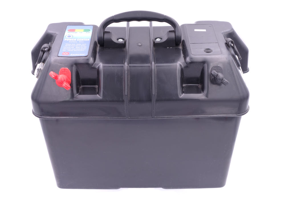 Batteriekasten Batteriebox mit Trennplatte Batteriehalter Batterie Halterung 