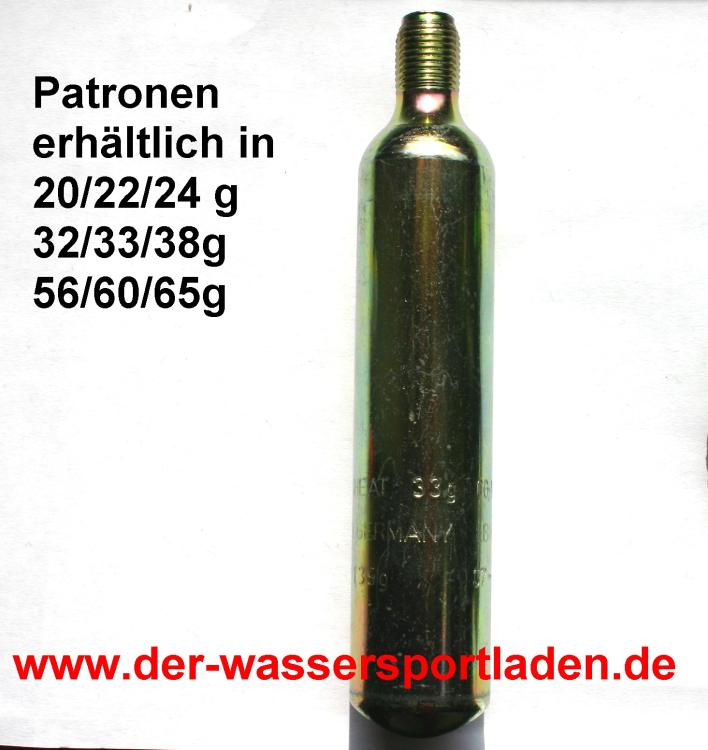 Ersatz Patrone / Kartusche 60g CO2 für Rettungswesten