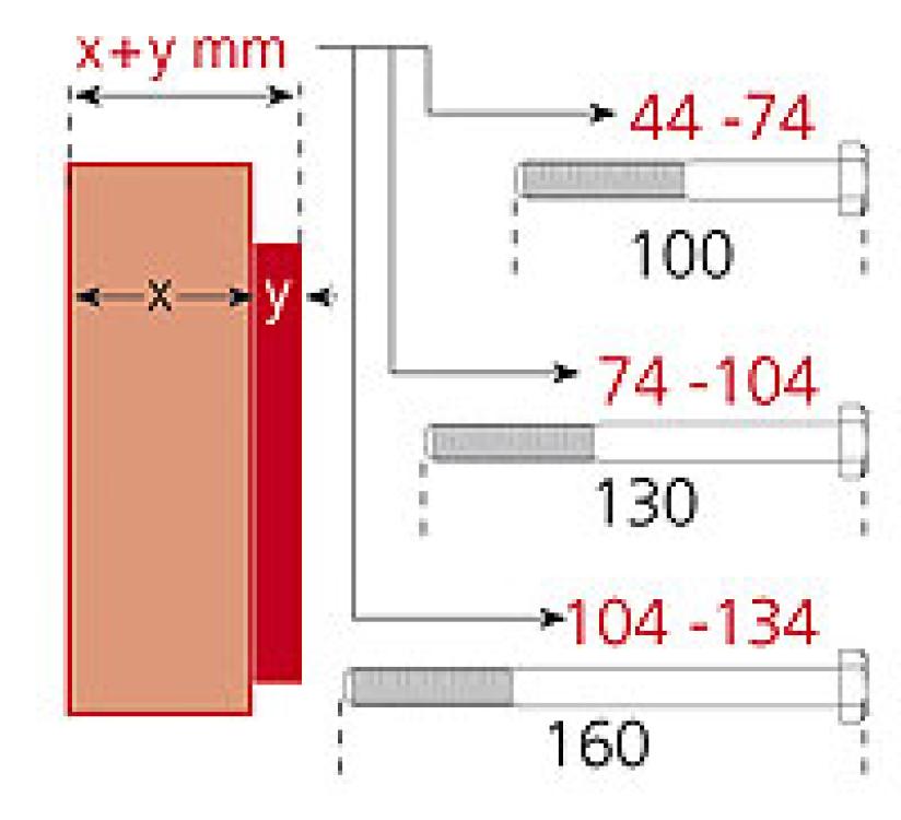 Bolzen 130mm für ABUS Reef 808