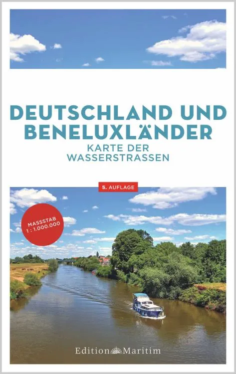 Karte der Wasserstrassen Deutschland und Benelux