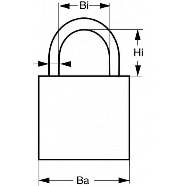 ABUS 70IB/45 Maße
