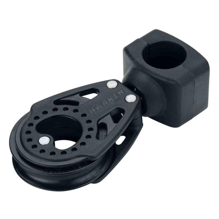 Harken H7407 57mm Carbo Furler Block mit Stütz-Basis für Tauwerk bis 10mm