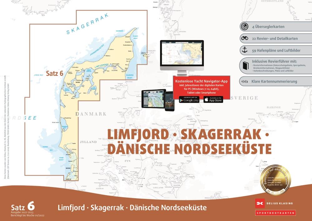 DK Seekarten Satz 6 Limfjord
