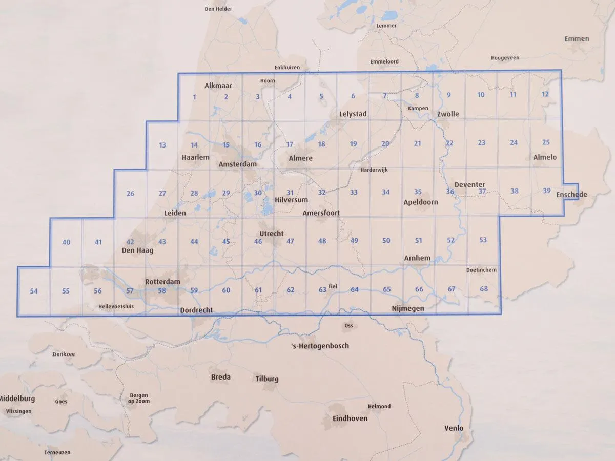 ANWB Water Atlas Nederland midden / Niederlande Mitte Seekarte