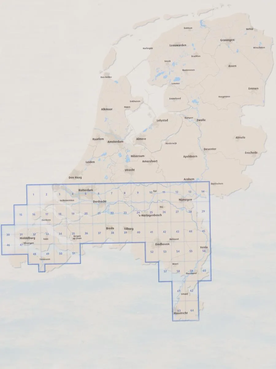 ANWB Water Atlas Nederland zuid / Niederlande Süd Seekarte
