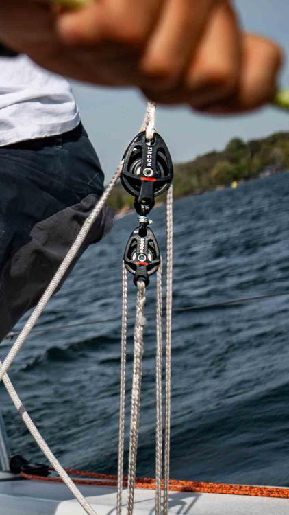 J70 Zirkon Großschotset Harken