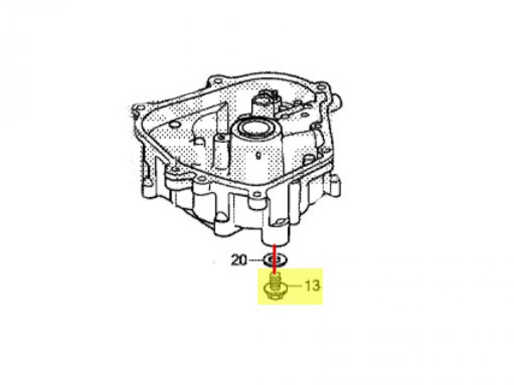 Honda Ölablassschraube für BF 5 DH / BF 6 AH Bootsmotoren
