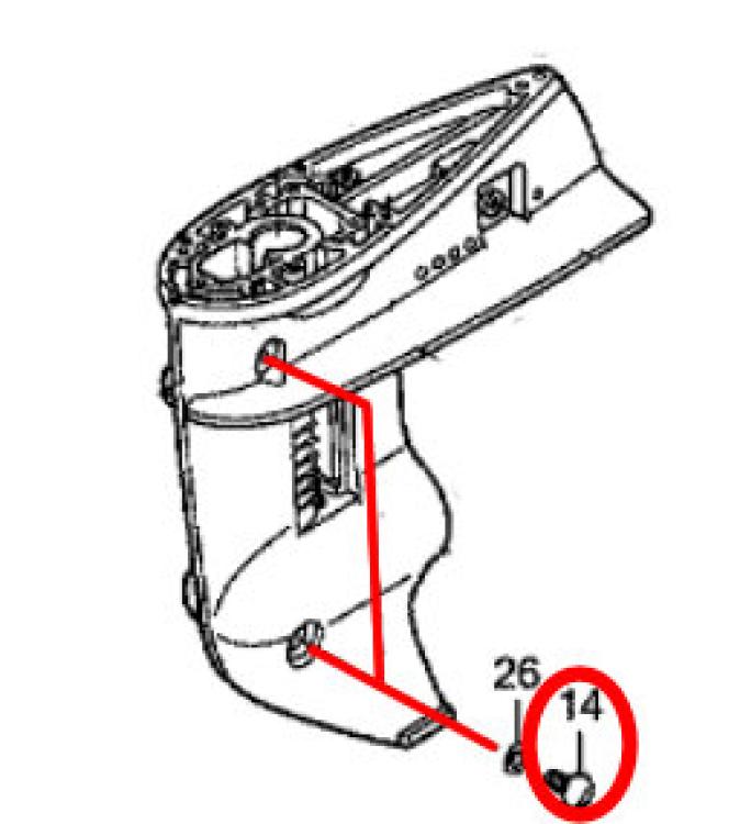 Honda Getriebeöl Schraube für BF 8 / 10 und BF 15 / BF 20 Skizze Marine 90101-ZW9-003