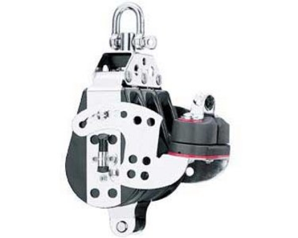 Harken H1556 Midrange Hexaratchet Block dreifach mit Harken H280 Cam-Matic Klemme und Hundsfott Drehsinn mit der Uhr