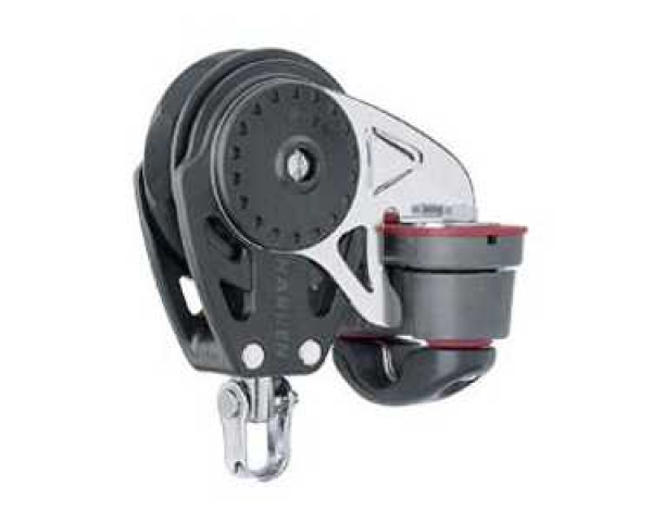 Harken H2627 Carbo Ratchamaticblock einfach 57mm mit Harken H150 Cam-Matic Klemme