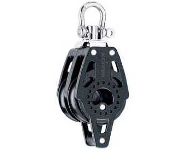 Harken H2639 Carbo Doppelblock einfach 40mm mit Wirbel