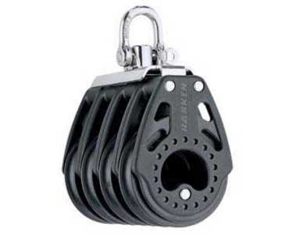 Harken H2677 Carboblock vierfach 75mm mit Wirbel
