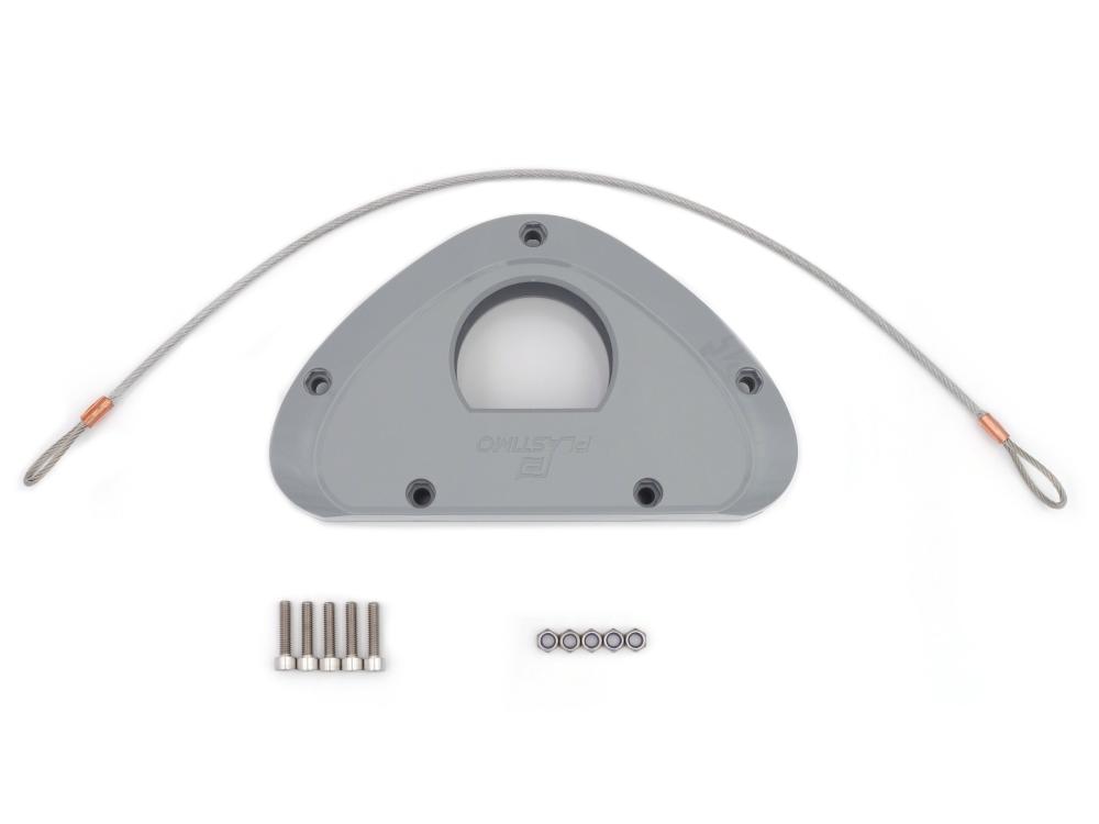 Relinghalterung für Außenborder (grau)