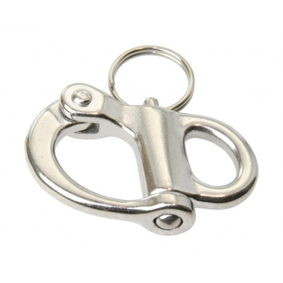 Edelstahl Schnappschäkel mit festem Auge Edelstahl