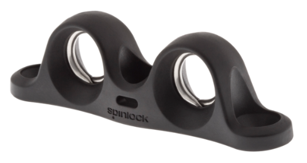 Spinlock Bullseye doppelte Leinen Führung / Leitöse für Tauwerk bis 10mm mit niedrigem Profil für kleine Boote - B10/2
