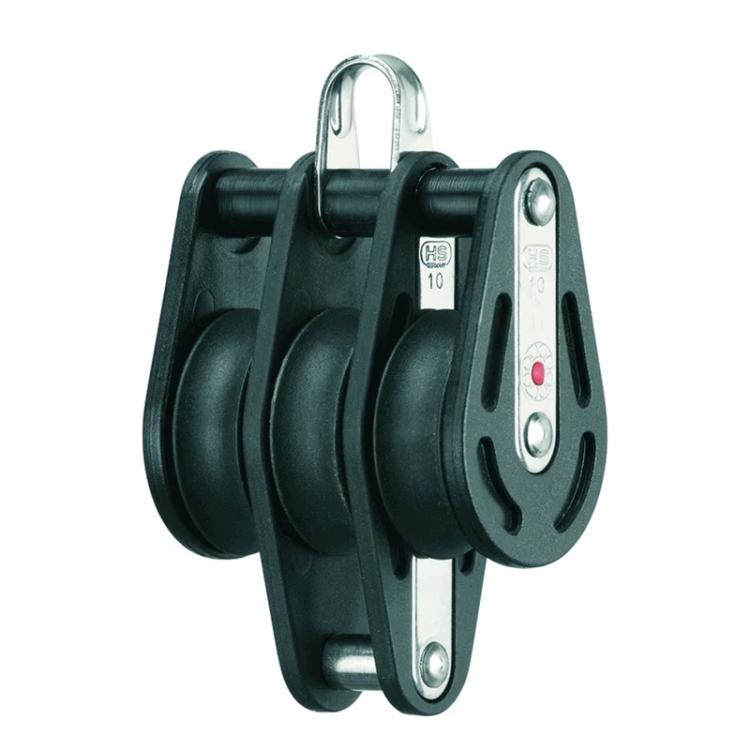 Sprenger / HS dreifach Block 10 mm - 3 Rollen - Bügel - Hundsfott - 3525560155