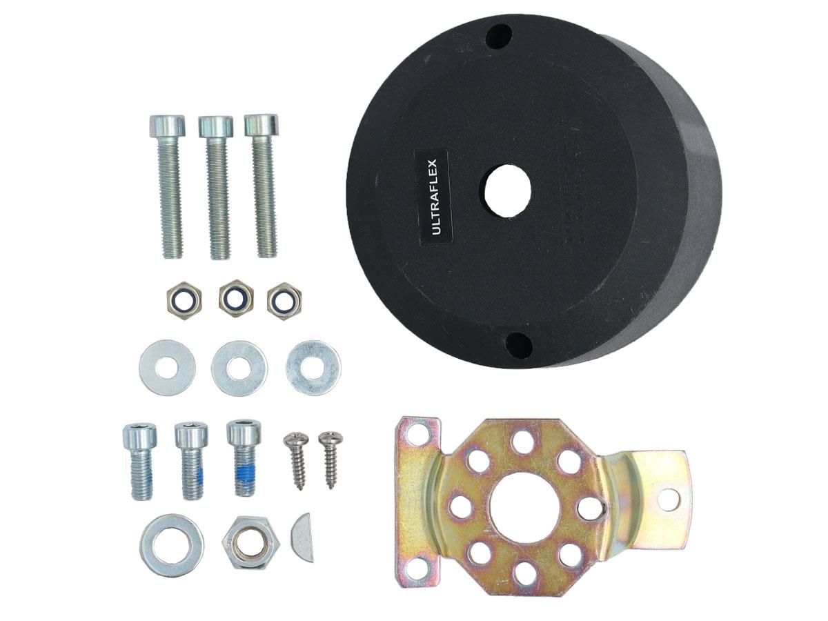 Ultraflex Anbausatz X35, Montageplatte 20° für Ultraflex Steuerkopf - Steuerhaus - Steuerwerk T71 und T91 - UF36655C