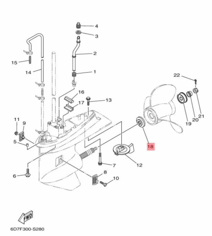 Anlaufscheibe für Yamaha 688-45987-01