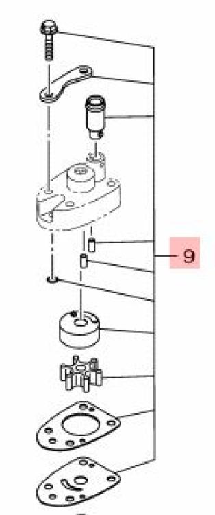 Yamaha Impeller Reparatur Set F2.5 6EG-W0078-00