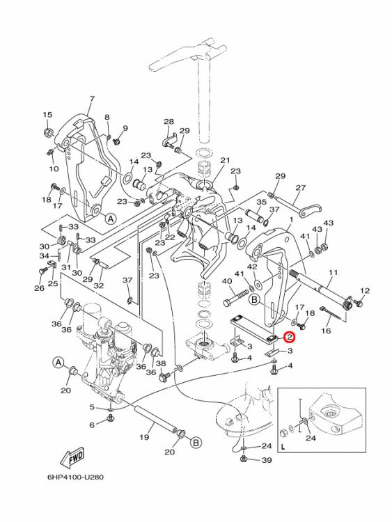 Yamaha Marine Opfer Anode 6AW-45251-00