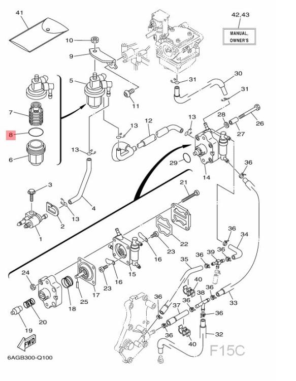 Yamaha Dichtring im F15C Außenbordmotor - 93210-32738