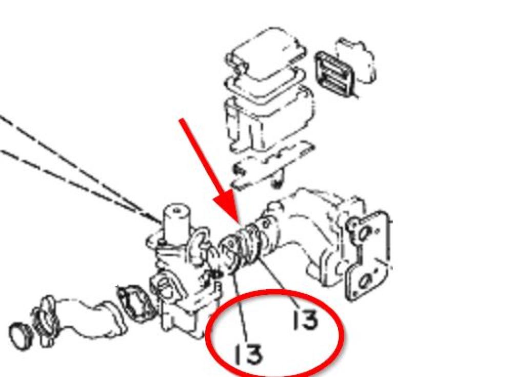 Yamaha Marine Vergaser Dichtring F8B / F9.9A / F9.9B Außenborder 6G8-13646-A0