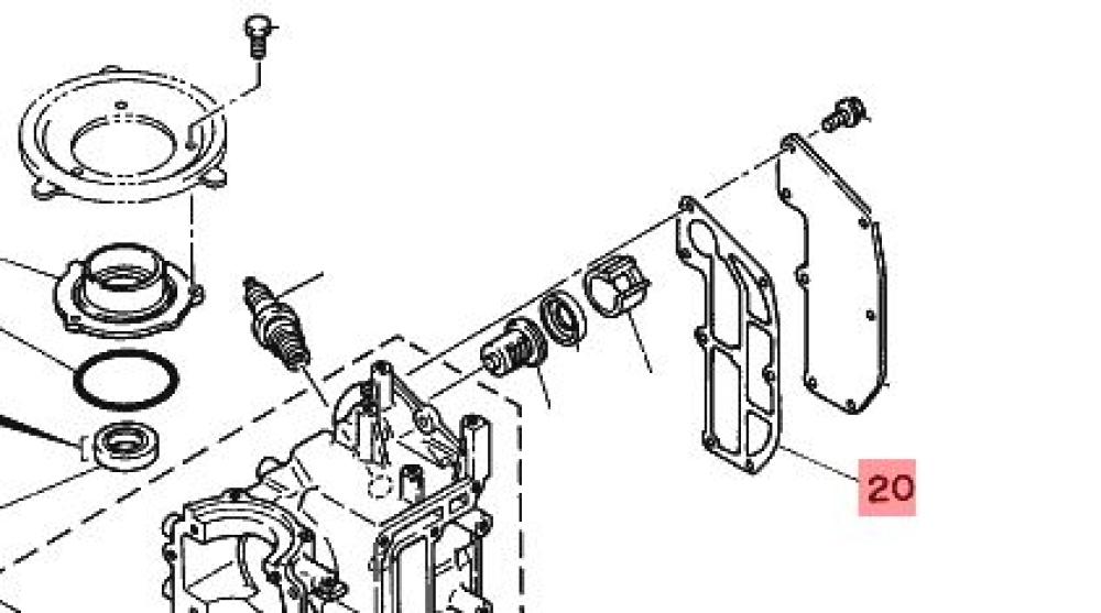 Yamaha Zylinderkopfdeckeldichtung 6G1-11193-A1