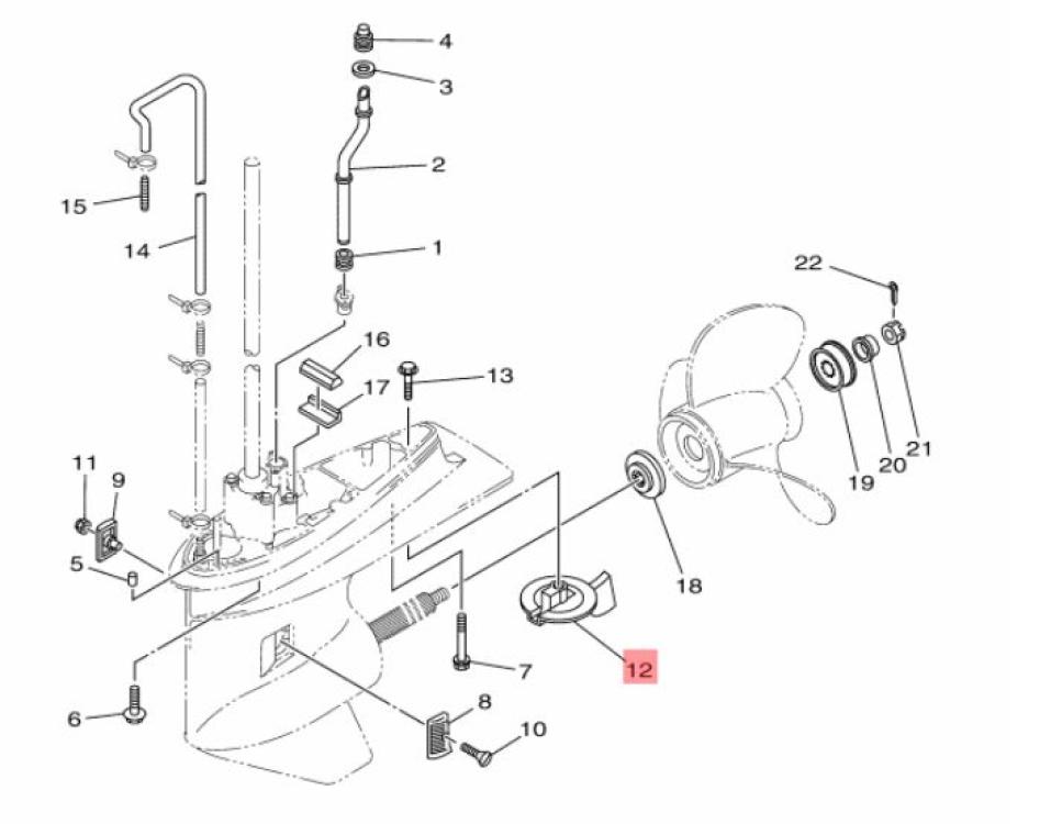 Yamaha Opfer Anode Außenborder 70 bis 100 PS 67F-45371-00