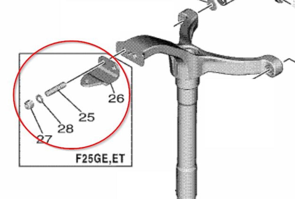 Yamaha Steuerplatte Kit F20G F25G Außenborder 6FM-48501-02