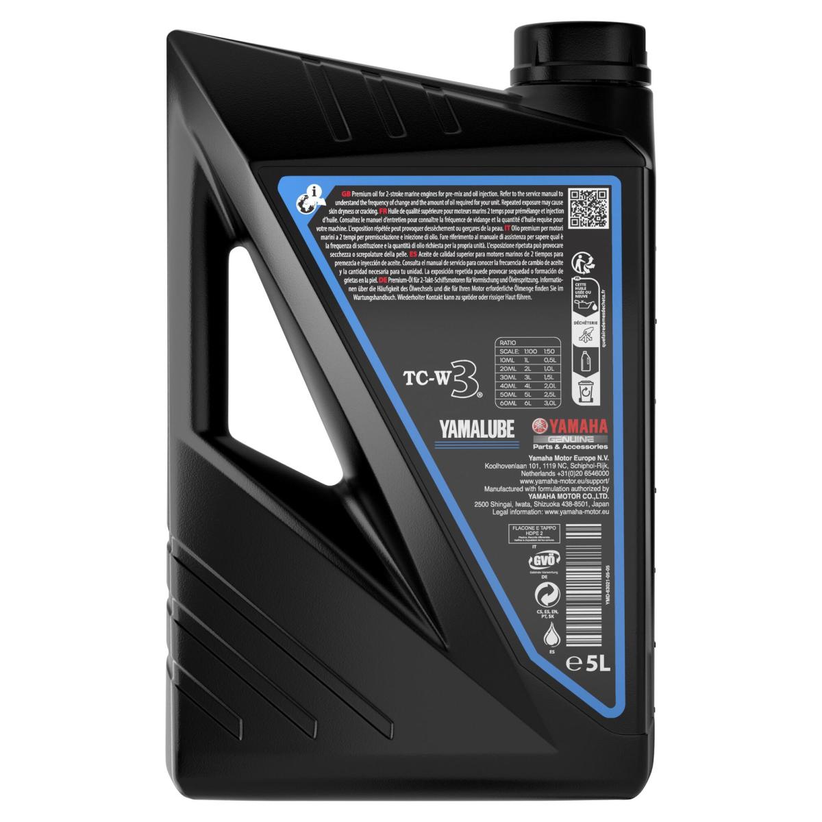 Yamalube 2-Takt Marine Öl (TC-W3 RL 2-M) 5 Liter