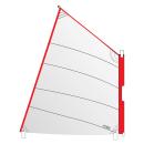 Optiparts EX1061W Optimist Stülp Segel weißPinnenausleger 20 mm X-gripped rot