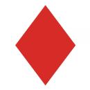 Windesign / Optiparts EX1421 – Segelzeichen Roter Diamant 24 cm