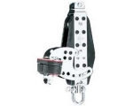Harken HM1564 Midrange Violinblock mit Hundsfott und Harken HK280 Cam-Matic Klemme