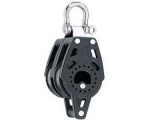 Harken H2643 Carbo Doppelblock fixiert mit Hundsfott
