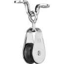 Sprenger / HS Mini Block Gleitlager für Tauwerk bis 10mm mit Drahtwirbel und Fenderöse - 3523400155